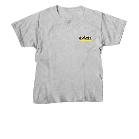 Sober Motivation Tee, a Sport Grey Youth Unisex Tee