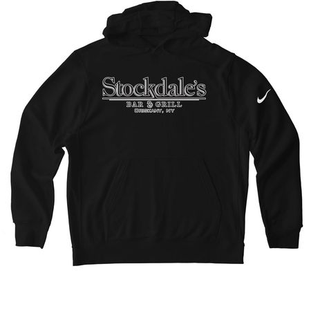 Stockdale?s Bar & Grill Logo, a Black Nike Club Fleece Pullover Hoodie