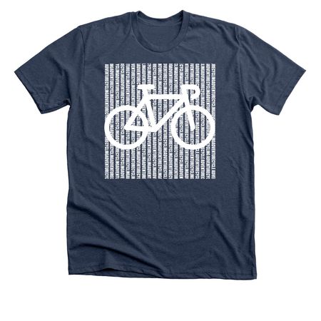 Repeat, a Heather Navy Premium Unisex Tee