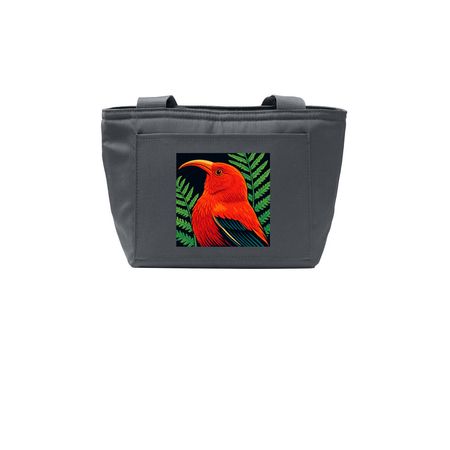 Take an 'I'iwi to lunch, a Grey Steel Insulated Lunch Tote