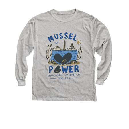 2026 MusselPower Student-designed shirt, a Sport Grey Youth Long Sleeve Tee