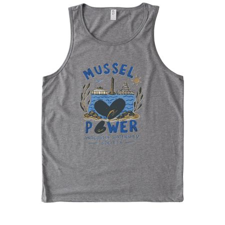2026 MusselPower Student-designed shirt, a Aluminum Grey Allmade Eco Triblend Tank