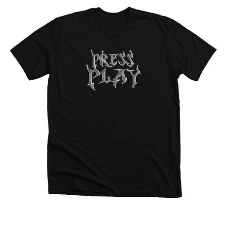 DN Press Play shirt, a Solid Black Blend Premium Unisex Tee
