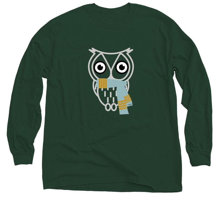 Cozy Owl&nbsp;, a Forest Green Classic Long Sleeve Tee