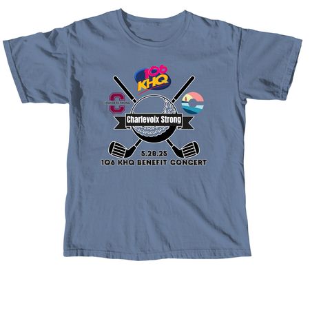 Charlevoix Benefit Concert, a Blue Jean Comfort Colors Unisex Tee