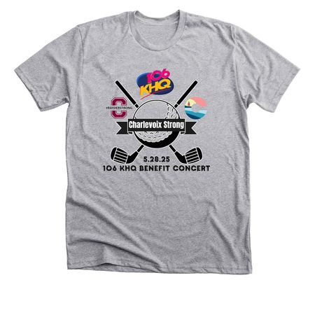 Charlevoix Benefit Concert, a Athletic Heather Premium Unisex Tee