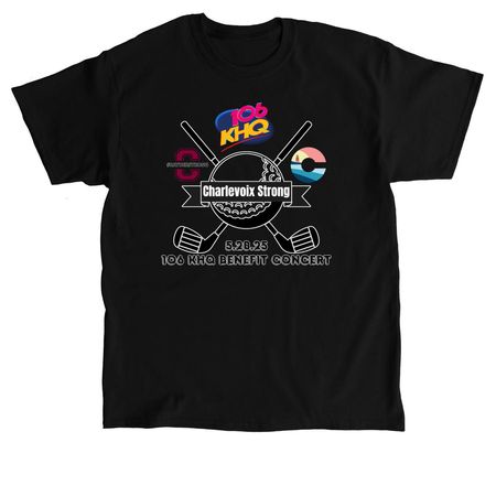 Charlevoix Benefit Concert, a Black Classic Unisex Tee