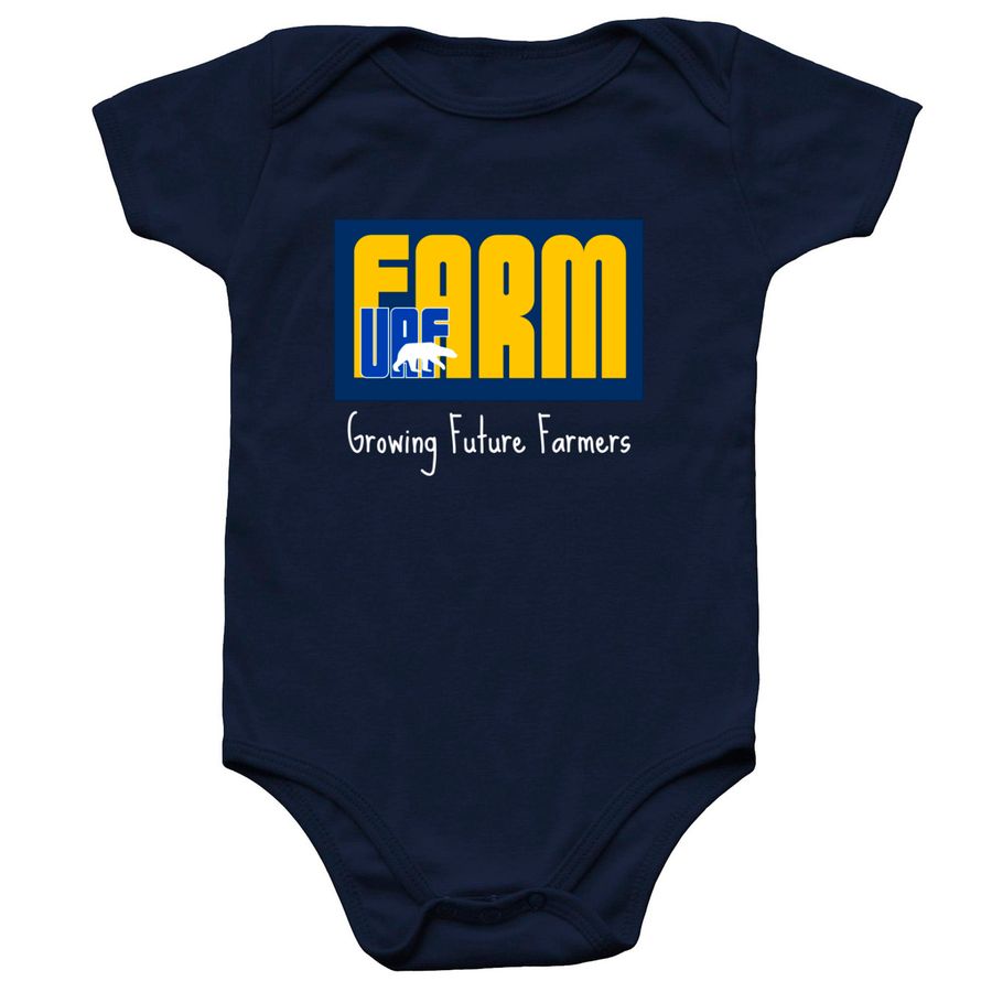 UAF Farm Baby, a Navy Infant Onesie