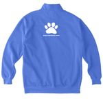 Dog of the Day - Classic, a Flo Blue Comfort Colors Quarter Zip Pullover (back-view)