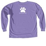 Dog of the Day - Classic, a Violet Comfort Colors Long Sleeve Tee (back-view)