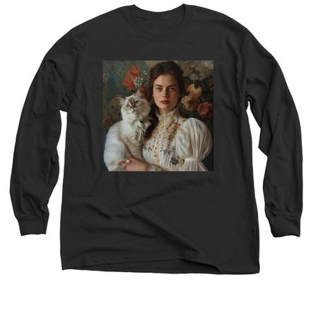 CAT, a Black Classic Long Sleeve Tee