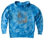 Insulin not included&nbsp;, a Aqua Blue Youth Tie Dye Pullover Hoodie (back-view)