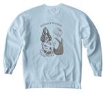 Insulin not included&nbsp;, a Chambray Comfort Colors Crewneck Sweatshirt (back-view)