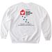 I Love Orono (Go blue edition, light), a White Softstyle Crewneck Sweatshirt (back-view)