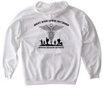 JBLM Dental Health Activity Unit Shirts&nbsp;, a White Gildan Softstyle Pullover Hoodie (back-view)