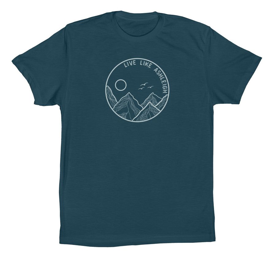 2026 Let's Keep Living Like Ashleigh, a Deep Teal Premium Cotton Tee
