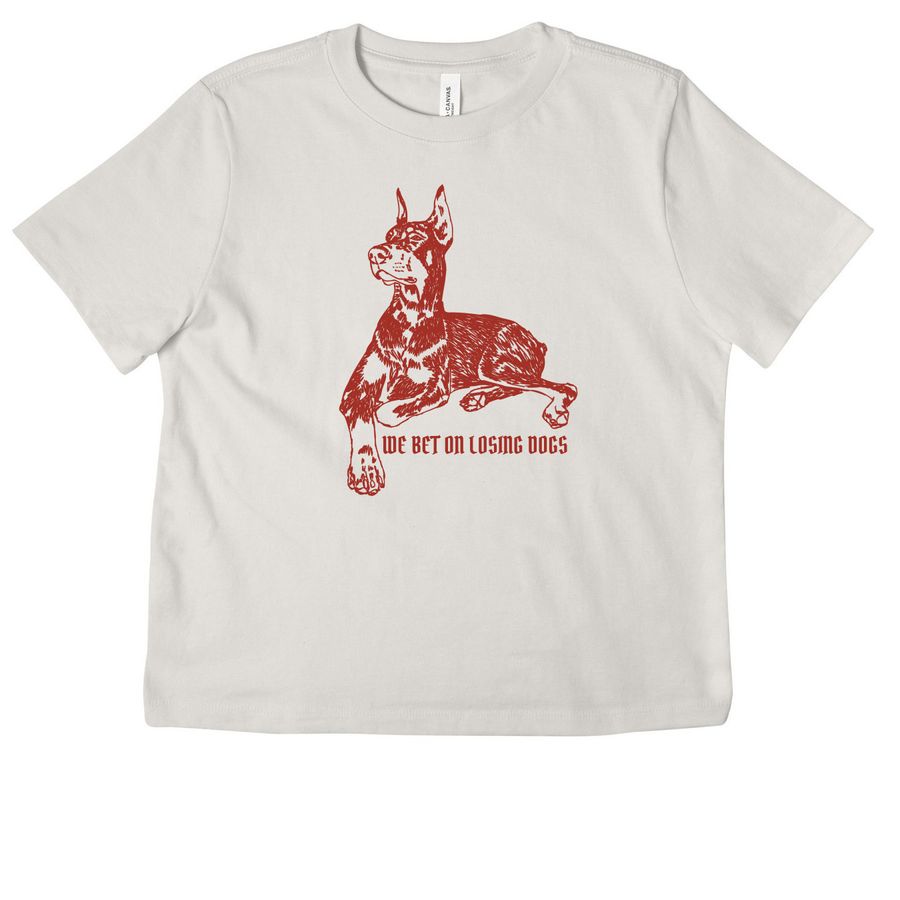 We Bet On Losing Dogs, a Vintage White Women's Heavyweight Tee