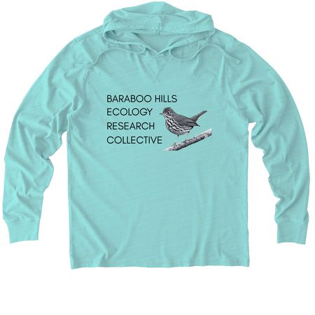 Field Season Fundraiser, a Saltwater Blue Allmade Organic Cotton Mineral Dye Hoodie Tee