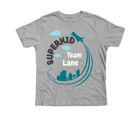Team Lane, a Athletic Heather Premium Youth Tee