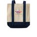 Classic Tote, a Natural/Navy Two-Tone Grocery Tote Bag