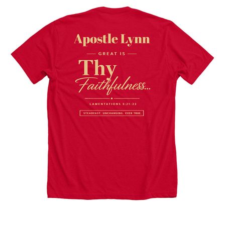 The Peoples Hope, a Solid Red Blend Premium Unisex Tee (back-view)