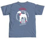 Sunshine Airedale Rescue Florida, a Blue Jean Comfort Colors Unisex Tee (back-view)