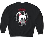 Sunshine Airedale Rescue Florida, a Black Softstyle Crewneck Sweatshirt (back-view)