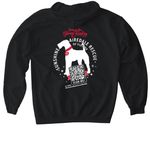 Sunshine Airedale Rescue Florida, a Black Gildan Softstyle Pullover Hoodie (back-view)