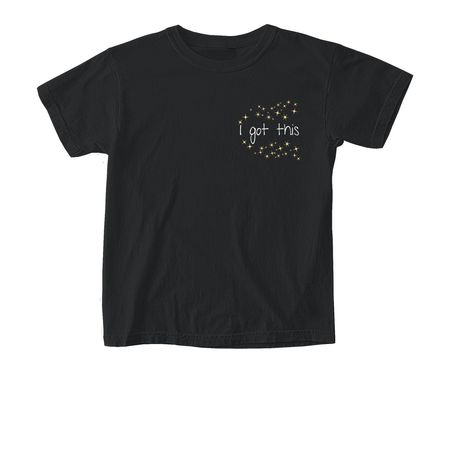 Charlotte's got this, a Black Comfort Colors Youth Tee