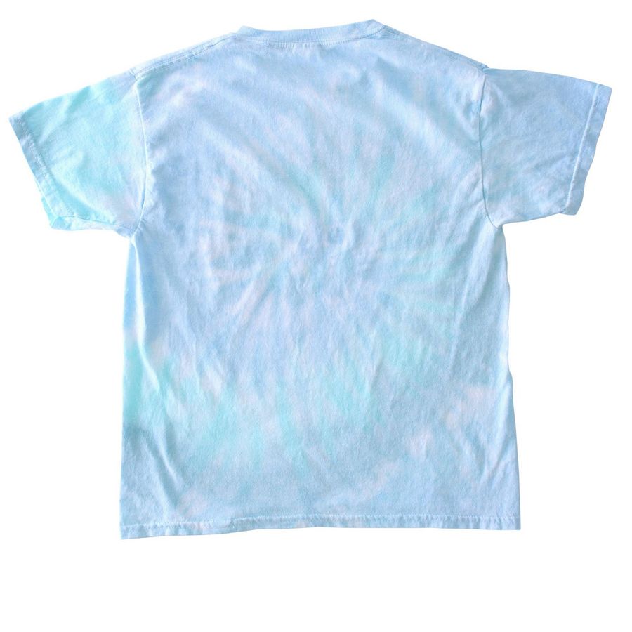 Youth i love BCE Tee, a Lagoon Youth Tie Dye Tee (back-view)