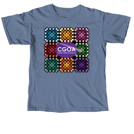 CGOA Granny Square, a Blue Jean Comfort Colors Unisex Tee