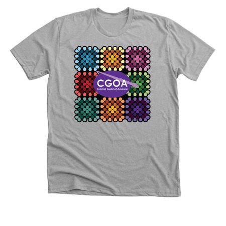 CGOA Granny Square, a Athletic Heather Premium Unisex Tee