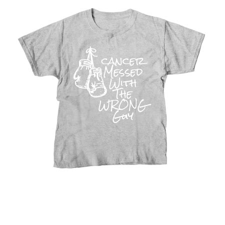 Cancer pick the wrong guy, a Sport Grey Youth Unisex Tee