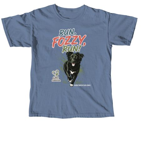 Run, Fozzy, Run!, a Blue Jean Comfort Colors Unisex Tee