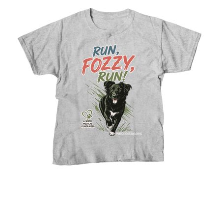 Run, Fozzy, Run!, a Sport Grey Youth Unisex Tee