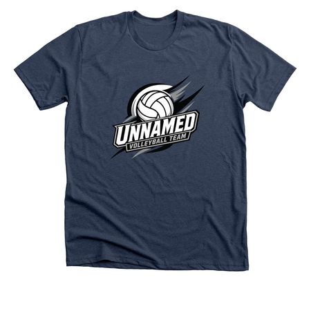Volleyball Uniform, a Heather Navy Premium Unisex Tee