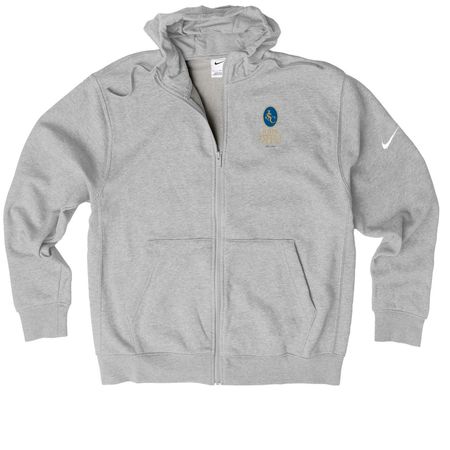 John Street Club Merchandise, a Dark Grey Heather Nike Club Fleece Zip Up Hoodie