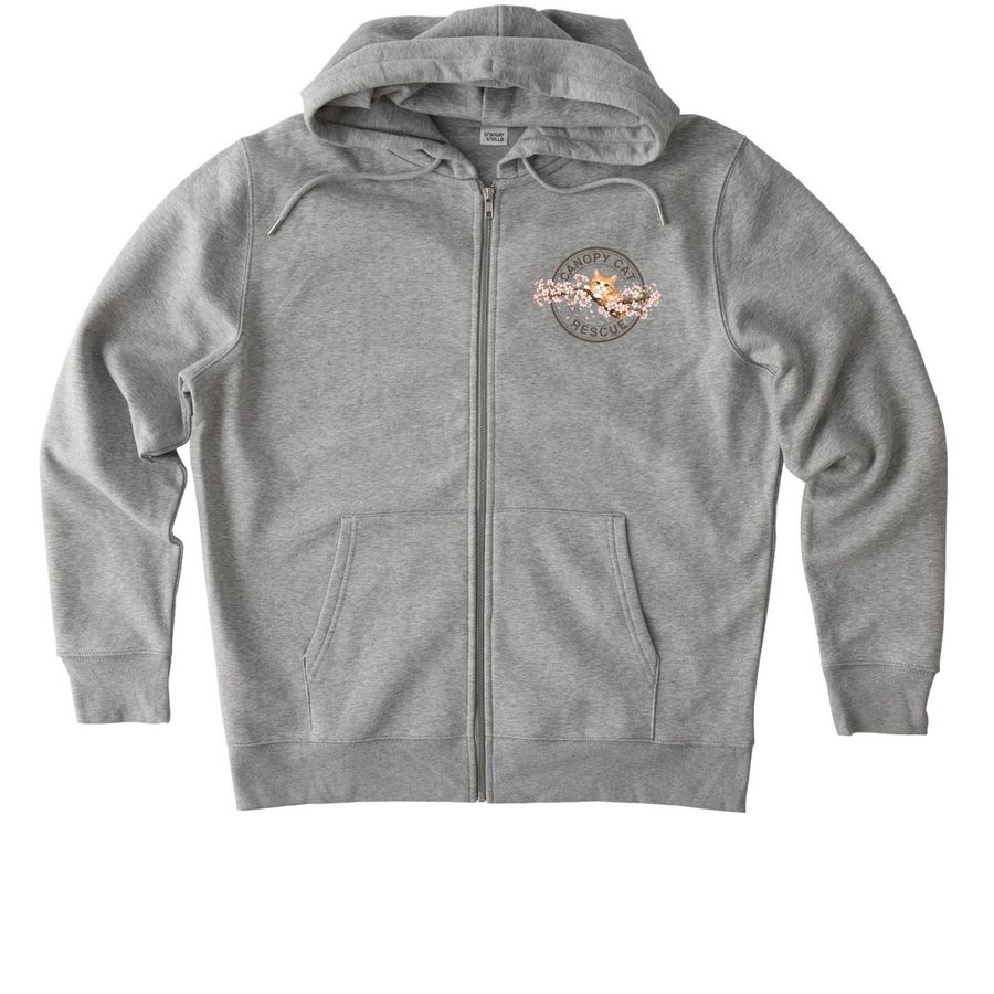 Spring Zip Ups (Colored), a Heather Grey Stanley/Stella Unisex Cultivator 2.0 Zip Up Pullover Hoodie