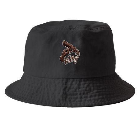 Y.P.O., a Black Printed Bucket Hat