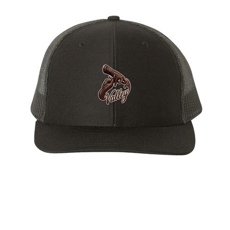 Y.P.O., a Black Printed Snapback Trucker Cap
