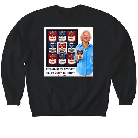 No Kings, a Black Softstyle Crewneck Sweatshirt