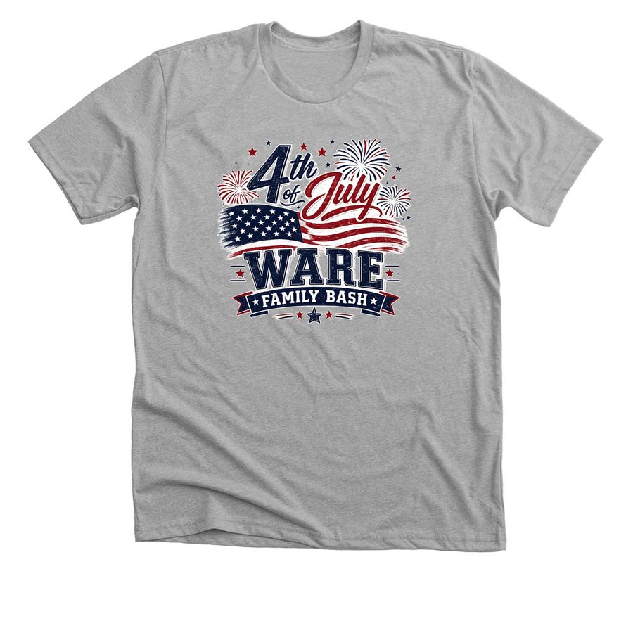 Ware Family '26, a Athletic Heather Premium Unisex Tee