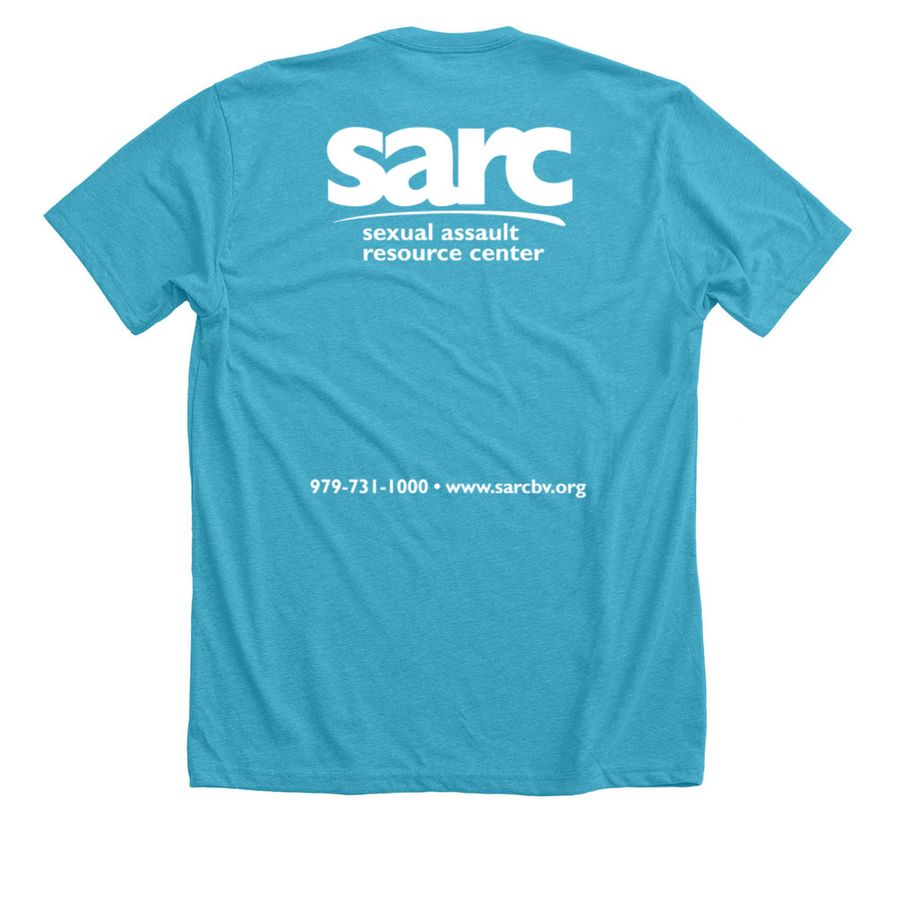 #MeToo, a Heather Aqua Premium Unisex Tee (back-view)