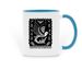 A World Without Cages, a Light Blue Two-Tone Ceramic Mug