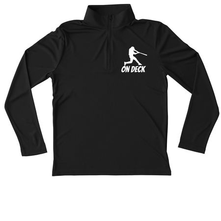 Baseball Fever, a Black Youth Performance Quarter Zip Pullover