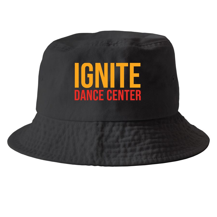 IDC - Hats Merchandise, a Black Printed Bucket Hat