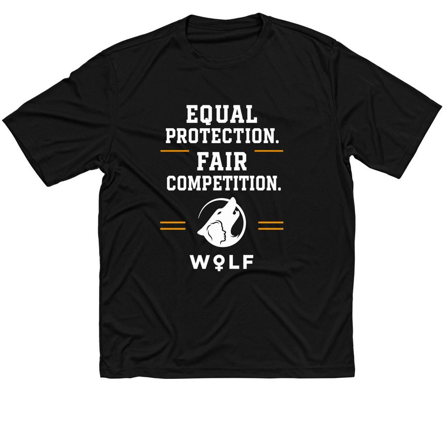 WOLF Sports - Fair Competition, a Black Classic Performance Tee