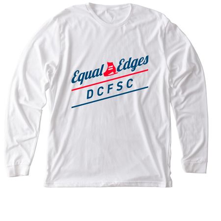 EE Standard Logo, a Solid White Blend Premium Long Sleeve Tee