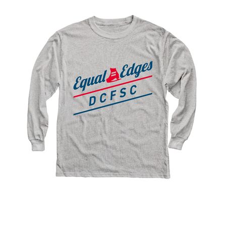 EE Standard Logo, a Sport Grey Youth Long Sleeve Tee