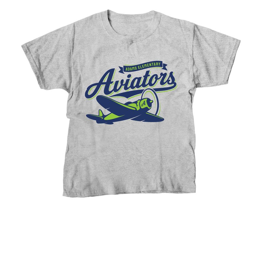 Adams Aviators Plane: Youth, a Sport Grey Youth Unisex Tee